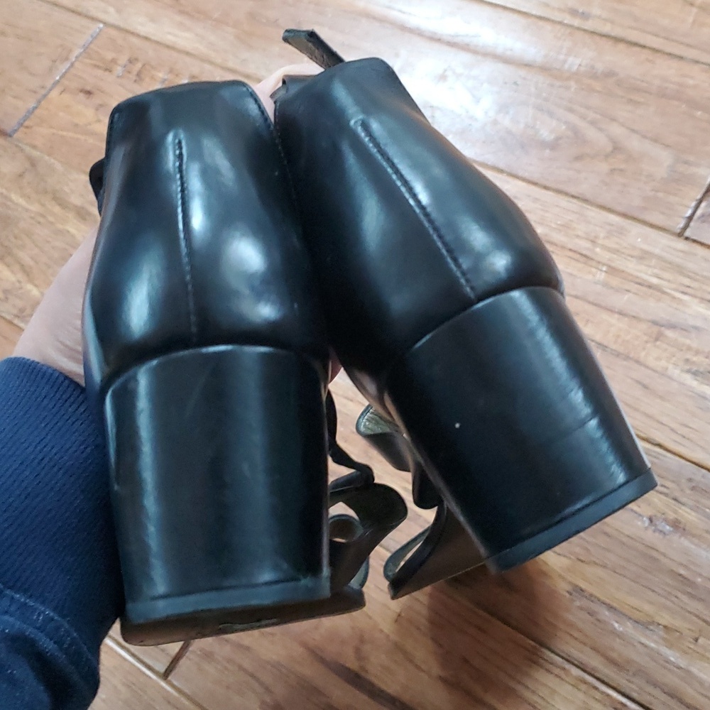 Yves Saint Laurent Y2K Black Strappy Heels - Picture 8 of 14